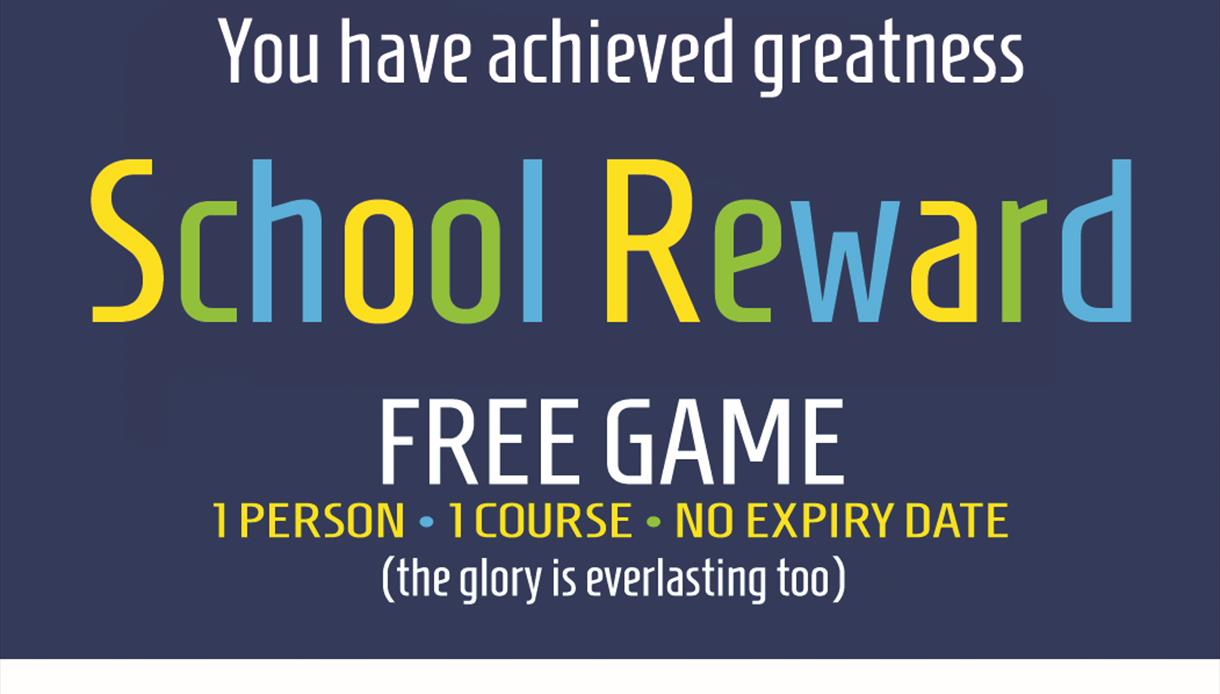 School Rewards Giveaway with Hastings Adventure Golf