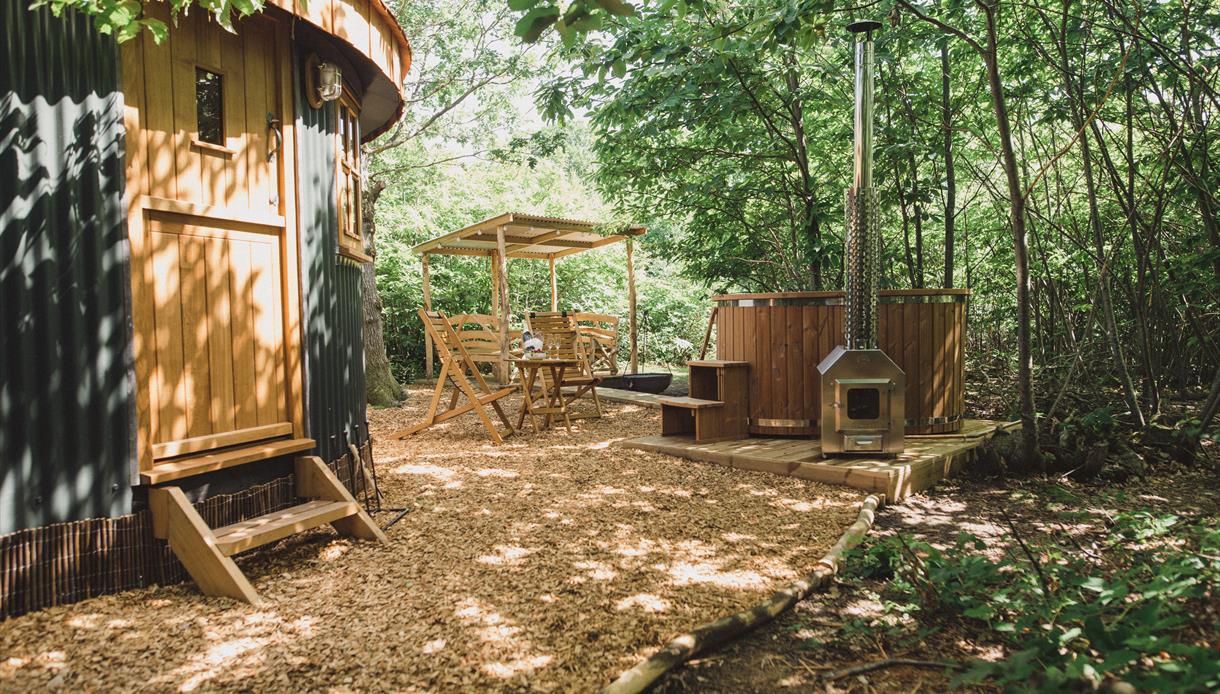 The Roundhouse at Swallowtail Hill glamping near Rye, East Sussex