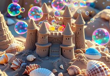 Gorgeous sand castle