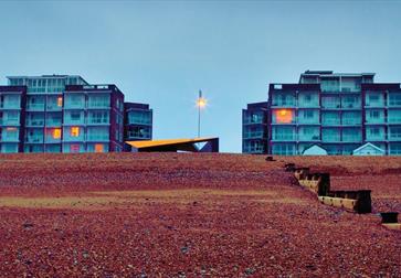 Bexhill beach pictured on Keane's Strangeland album