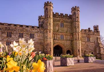 Battle Abbey viewed from Abbey Green