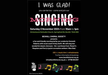 Singing poster