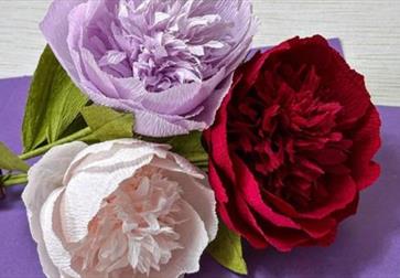 crepe paper flowers