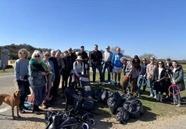 Beach clean team