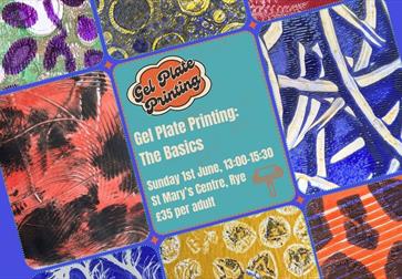Gel plate printing poster