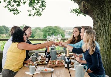 Lunch at Gusbourne Estate, Appledore, Kent.