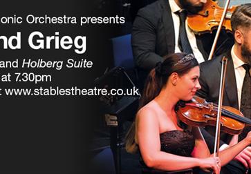 poster with photo of man and women playing violin. Text to left says "Vivaldi and Greg". Other text is in description with dates etc.