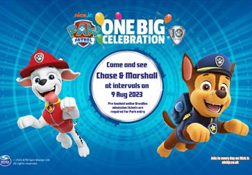 Poster with Paw Patrol characters.