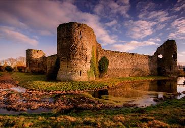 Pevensey Castle in East Sussex