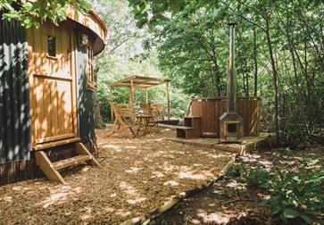 The Roundhouse at Swallowtail Hill glamping near Rye, East Sussex