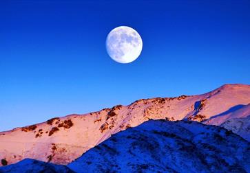 Snow Moonrise Yoga