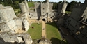 The inner courtyard of Bodiam Castle viewed from above, East Sussex ©National Trust Images John Millar