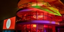 Christmas lights at the De La Warr Pavilion in Bexhill, East Sussex