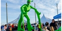 Man on stilts