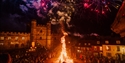 Image of bonfire celebrations outside of Battle Abbey.