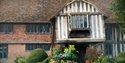 timber porch of great dixter house