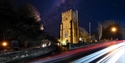 st marys church in battle at night