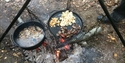 Cooking up the finds – copyright Geoff Dann