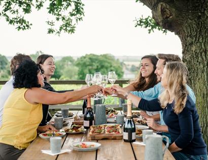 Lunch at Gusbourne Estate, Appledore, Kent.