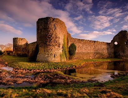 Pevensey Castle in East Sussex