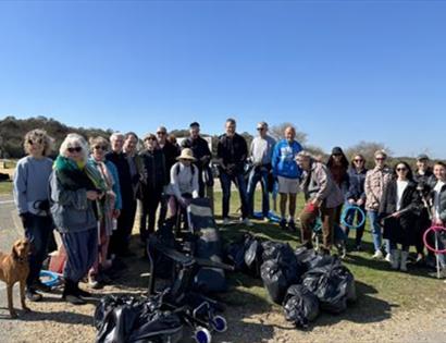 Beach clean team