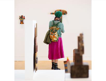 Image shows someone viewing at at The De La Warr Pavilion.