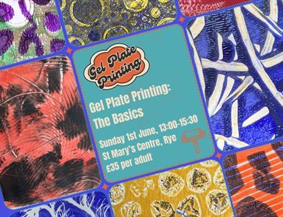 Gel plate printing poster