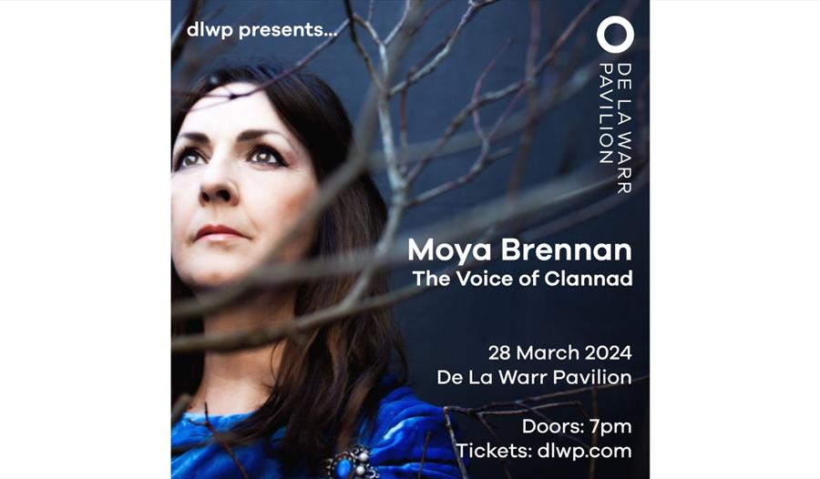 Poster for Moya Brennan at the De La Warr Pavilion Bexhill