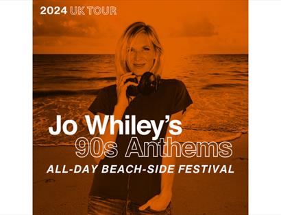 Poster for Jo Whiley's 90's Anthems at the De La Warr Pavilion