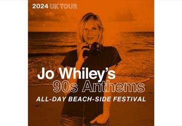 Poster for Jo Whiley's 90's Anthems at the De La Warr Pavilion