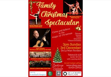 poster for Family Christmas Spectacular at the De La Warr Pavilion