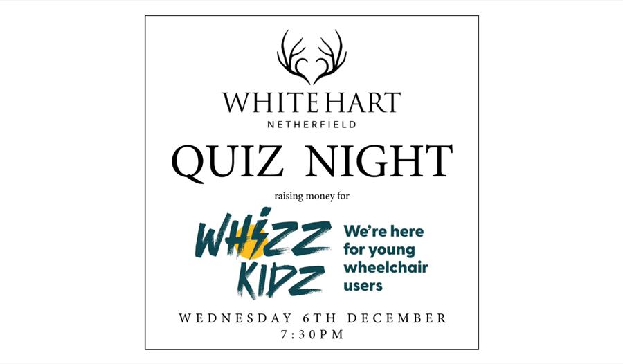 Poster for quiz night at the White Hart Netherfield