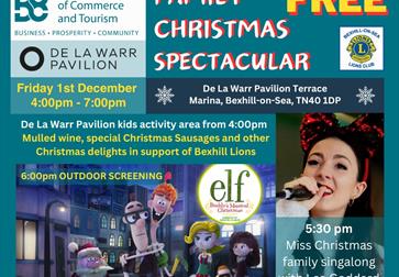 Poster for Family Christmas Spectacular in Bexhill.