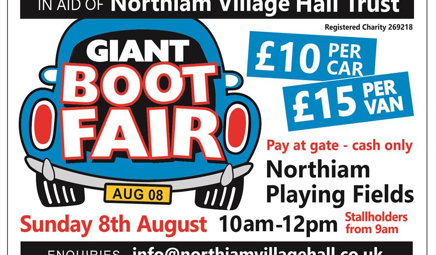 Northiam Giant Boot Sale poster