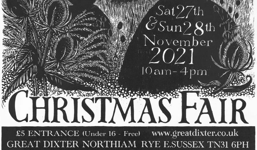 Christmas Fair poster Great Dixter