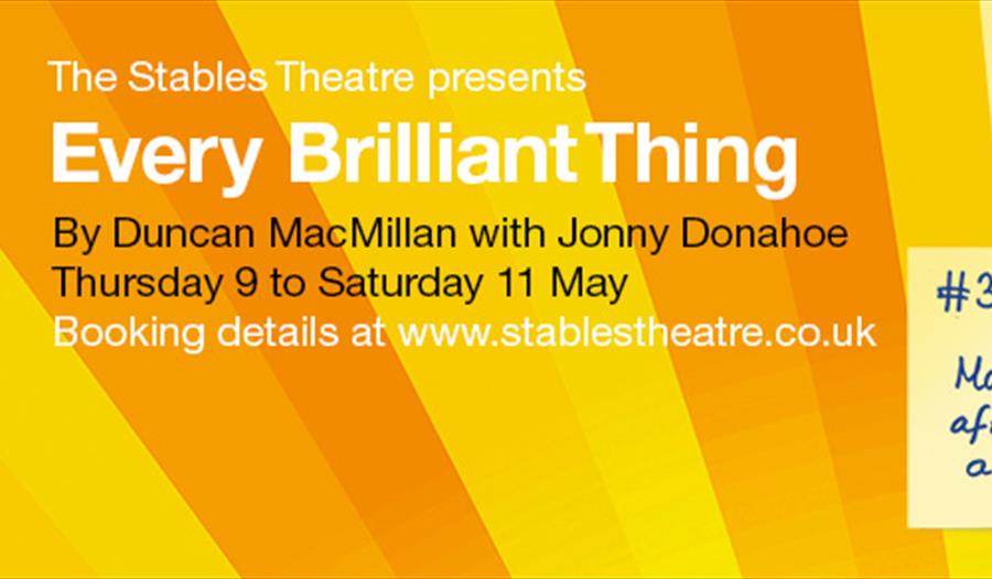 poster for Every Brilliant Thing