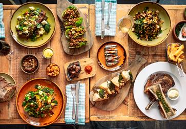A selection of dishes at Farmyard, a restaurant in St Leonards, East Sussex