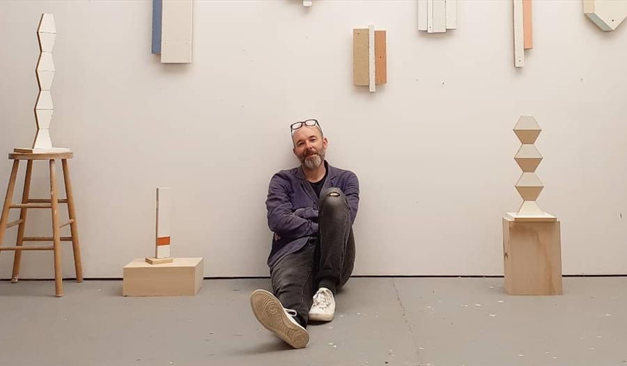 artist Roland Hicks at Hastings Contemporary