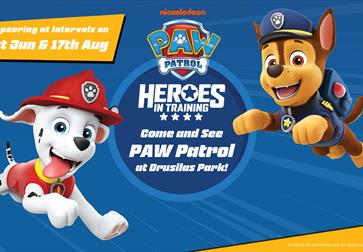 Poster for Paw Patrol at Drusillas.