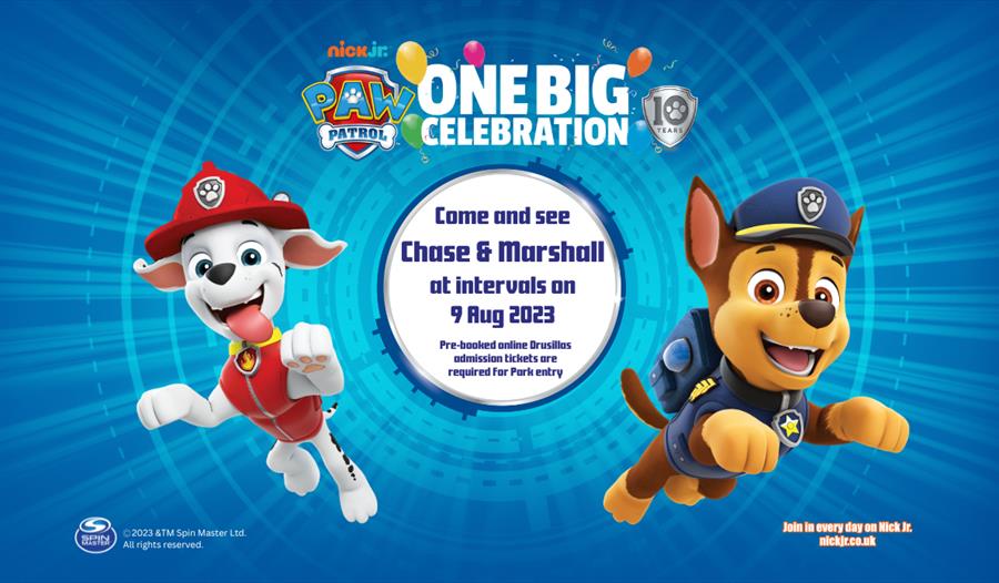 Poster with Paw Patrol characters.