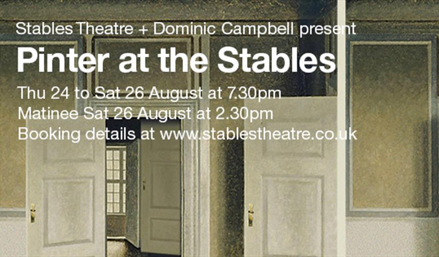 Poster for Pinter at The Stables