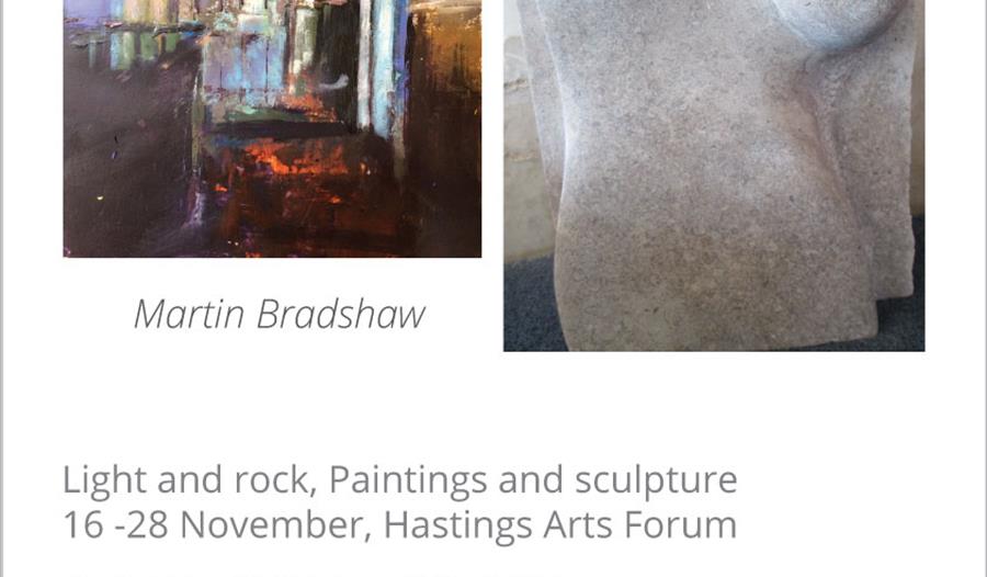 Light and Rock, Paintings and Sculpture: Frances Bristow and Martin Bradshaw ( open 11am - 5pm, Tuesdays - Sundays)