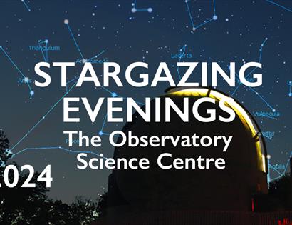Poster for Stargazing evenings at Herstmonceux.