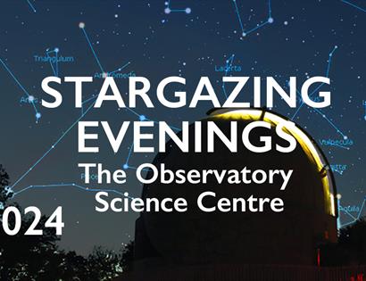 Poster for Stargazing evenings at Herstmonceux.