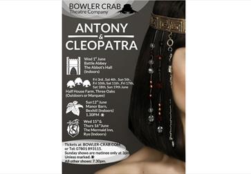 poster for antony and cleopatra with same details as in text