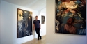 Curator Kenton Lowe at the BlackShed Gallery in Robertsbridge, East Sussex