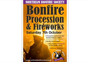 poster for northiam bonfire
