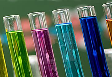 colourful test tubes