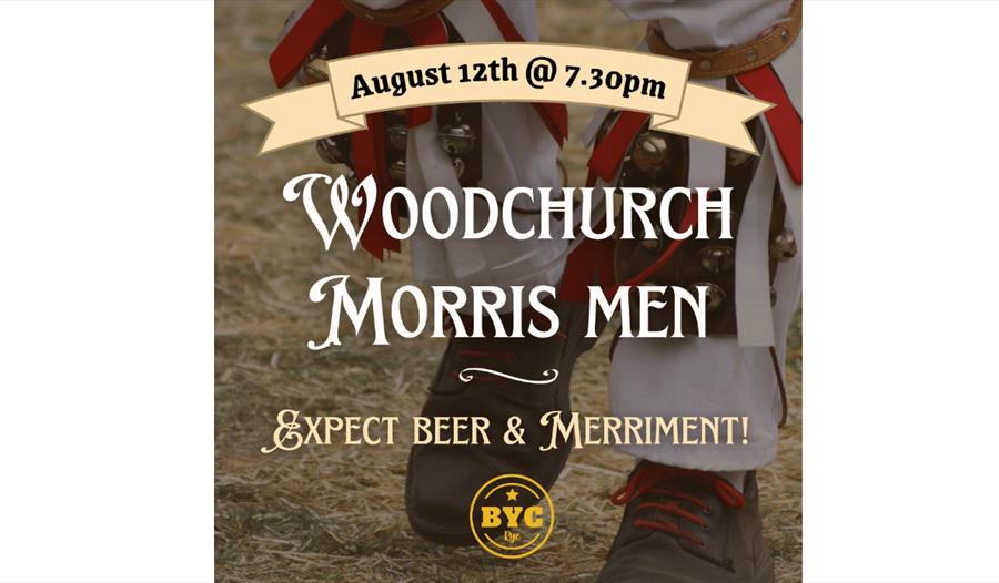 poster for woodchurch morris men at the brewery yard club