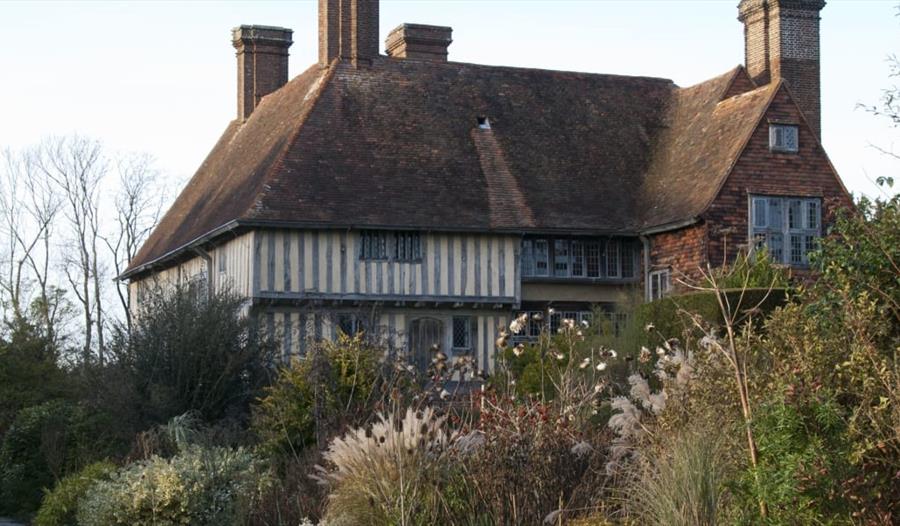 Exterior of Great Dixter house.